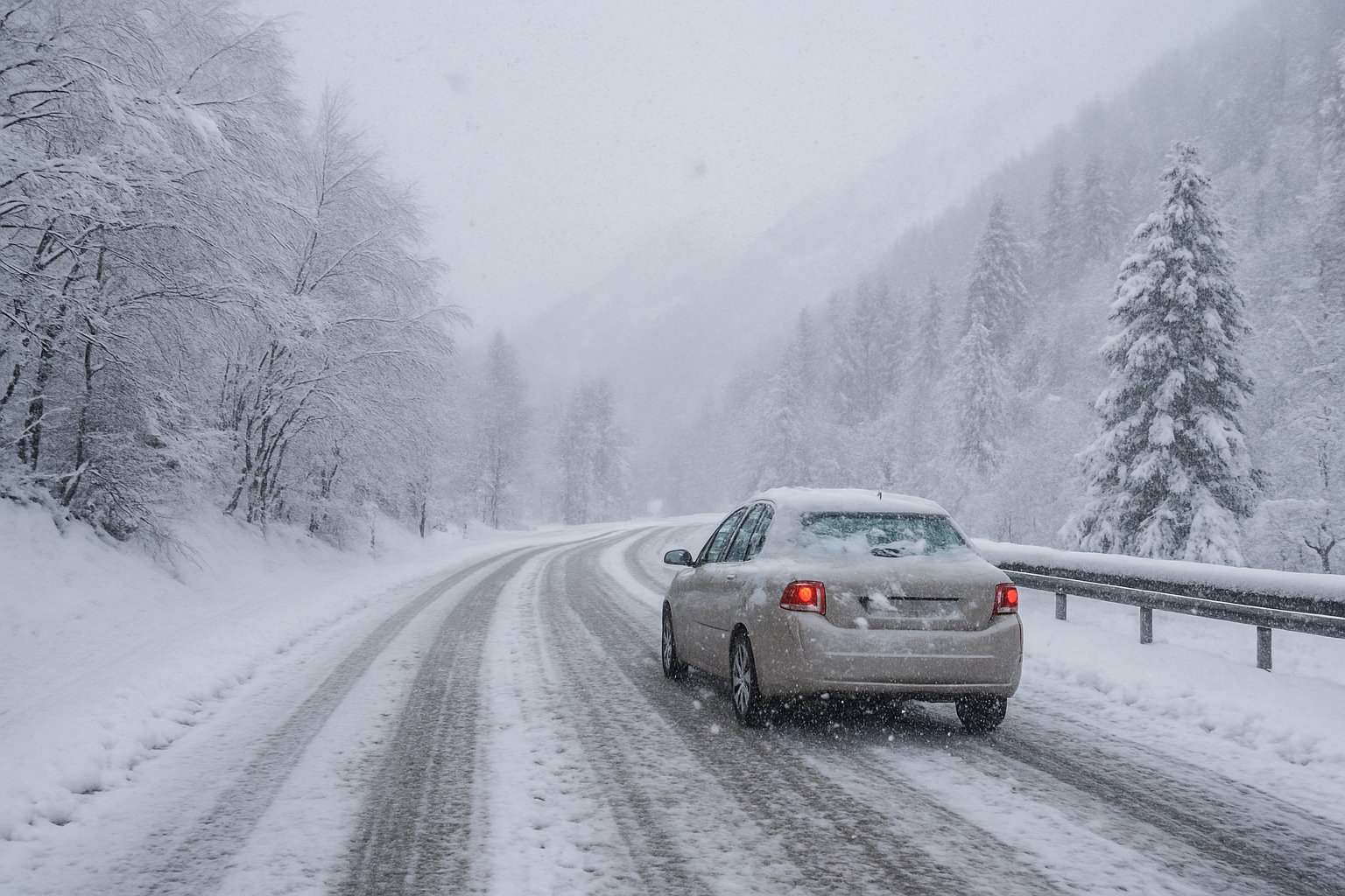 Tiefer Schnee im Norden Italiens