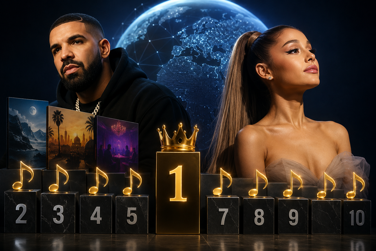 Drake dominiert die Top 10, verpasst jedoch Platz 1